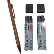 Glanart 2.0 mm Kalın Uçlu Versatil Kalem 1 Adet ve 2.0 mm Kalın Uç Siyah 2 Paket
