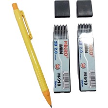 Glanart 2.0 mm Kalın Uçlu Versatil Kalem 1 Adet ve 2.0 mm Kalın Uç Siyah 2 Paket