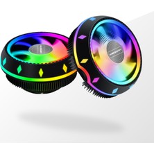 Gamemaster Gm-95 Rainbow Ufo Tipi Siyah Cpu Fan