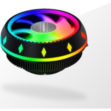 Gamemaster Gm-95 Rainbow Ufo Tipi Siyah Cpu Fan