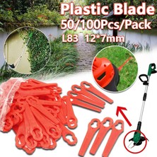 Lolandwiki Dası 50/100 Adet Yedek Plastik Bıçaklar Bahçe Çim Bahçe Biçme Bıçakları Bahçe Aksesuarları Aracı (Yurt Dışından)