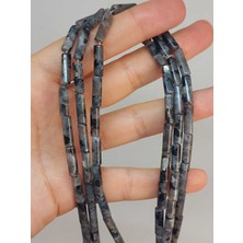 Yaşam Tohumu Spekrolit Taşı Silindir Kesim 4X12.5MM Dizi (49368)