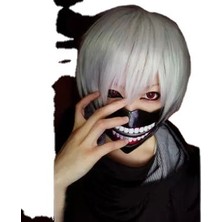 Xiaxiaoer Popüler Cosplay Anime Avrupa ve Amerikan Ghouls Kaneki Ken Kısa Saç Tokyo Ghoul Gümüş Peruk Dış Ticaret (Yurt Dışından)