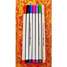 Piano 7'li Pembe Yeşil Mor Fuşya Lacivert Siyah Kırmızı Piano Fineliner Keçeli Kalem