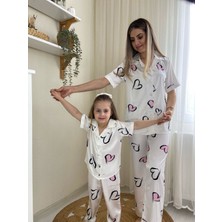 Ysfer Butik Anne Kız  Pijama Takımı