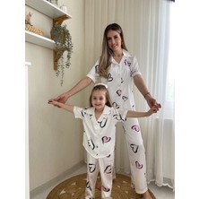 Ysfer Butik Anne Kız  Pijama Takımı