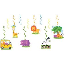 Parti Dükkanım Safari Asmalı Tavan Süsü (6 Adet)