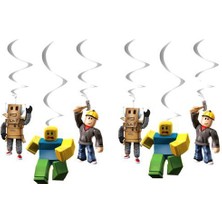 Parti Dükkanım Roblox Asmalı Tavan Süsü 6 Adet
