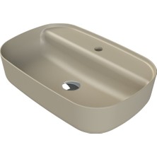 Turkuaz Seramik Mat Kapuçino Aqua 60 cm Lavabo