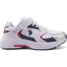 U.S. Polo Assn. Felix Jr 4fx Çocuk (31-35) Beyaz-Lacivert-Kırmızı Günlük Spor Ayakkabı