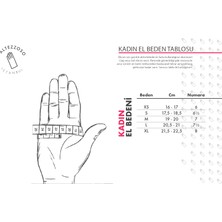 Pakra Rainbow Double Kadın Deri Eldiven