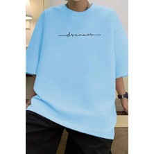 Only Trendwear  Erkek Dreamer Baskılı Oversize Tshirt