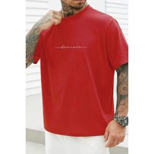 Only Trendwear  Erkek Dreamer Baskılı Oversize Tshirt