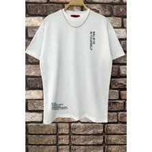 Only Trendwear  Erkek Belive In Yourself Baskılı Oversize Tshirt