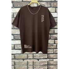 Only Trendwear  Erkek Belive In Yourself Baskılı Oversize Tshirt