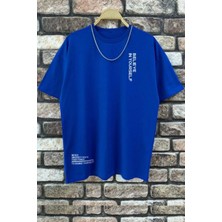 Only Trendwear  Erkek Belive In Yourself Baskılı Oversize Tshirt