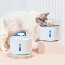 Shanhua Shop 4 Yuvarlak Filtre Stili Pet Kedi Su Çeşmesi Köpek Içme Kabı USB Otomatik Su Sebili Süper Sessiz Suluk Oto Besleyici Evcil Hayvan Ürünleri (Yurt Dışından)