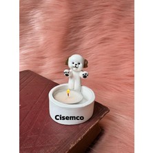 Cisemco Üşüyen Köpek Dekoratif Tealight Mumluk