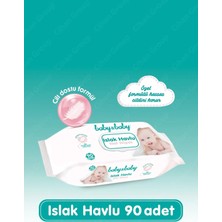 Baby&Baby  Bebek Islak Havlu Mendil 90'lı - 24 Paket