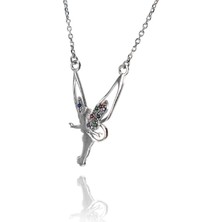 Neva jewelry Kanatlı Renkli Peri Kolye