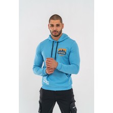 Combat Tactical Sweatshırt Kapşonlu - 904 - B08 - Mavi