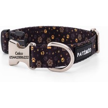 Gold Paws Isimli Köpek Tasması ve Gezdirme Seti, Köpek Künyesi, Köpek Isimlik, Isme Özel Tasma