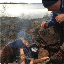 Campout Teleskobik Ateş Körükleme Çubuğu