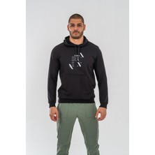 Combat Tactical Sweatshırt Kapşonlu - 904 - B37 - Siyah