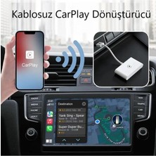 Hakopro Araç Içi Apple Cihazlar Ile Uyumlu Kablosuz Carplay Adaptörü Wireless Carplay Çevirici Siyah