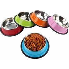 Shanhua Shop Sarı Stil Paslanmaz Kedi Kaseleri Pet Çelik Kase Seti Köpekler ve Kediler Için Gıda Su Kasesi Kaymaz Kediler Malzemeleri (Yurt Dışından)