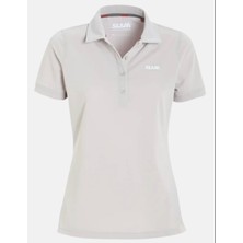 Slam Ws Tech Pique Polo Kadın Gri Tişört