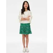 Marks & Spencer Çiçek Desenli Mini Etek (6-16 Yaş)