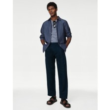 Marks & Spencer Tapered Fit Keten Pantolon
