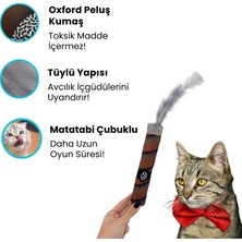 Miyav Matatabi Çubuklu Peluş Puro Kedi Oyuncağı Catnip Çubuklu Kedi Oyuncağı