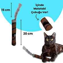 Miyav Matatabi Çubuklu Peluş Puro Kedi Oyuncağı Catnip Çubuklu Kedi Oyuncağı