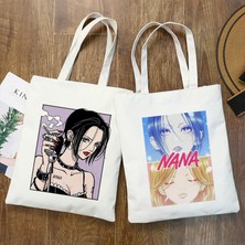 Songli B239 Alışveriş Çantaları Nana Anime Manga Nana Osaki ve Ren Honjo Tote Çanta Harajuku Çanta Omuz Çantaları Rahat Çanta Kadın Kanvas Çanta (Yurt Dışından)