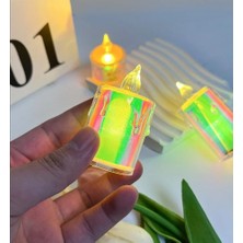 Es Dekor Mini LED Lamba Küçük Aralık 2023 Masaüstü 4cm Pvc Sihirli Renkli Enxboyxyükseklik 3,5X3,5X4CM 1 Adet