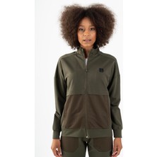 Maraton Comfort Kadın Dik Yaka  Açık Haki- Tracktop