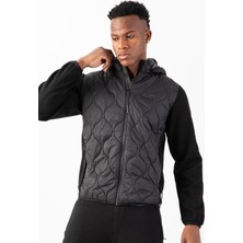 Maraton Regular Erkek Çıkma Kapüşonlu  Siyah- Ceket