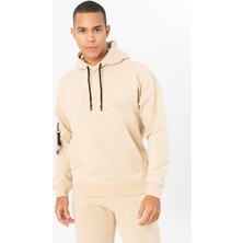 Maraton Comfort Erkek Kapüşonlu  Koyu Kil Rengi Sweatshirt