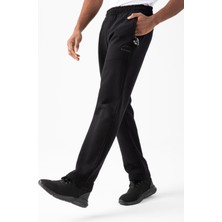 Maraton Comfort Erkek  Düz Paça Siyah- Eşofman Altı