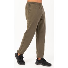 Maraton Oversize Erkek  Lastik Paça Açık Haki- Eşofman Altı