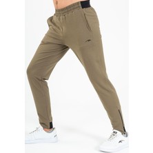 Maraton SlimFit Erkek  Dar Paça Açık Haki- Eşofman Altı