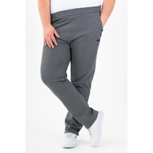 Maraton Büyük Beden Erkek  Düz Paça Antrasit Melanj Eşofman Altı