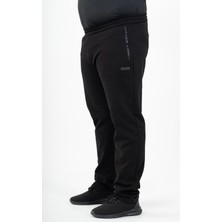 Maraton Büyük Beden Erkek  Düz Paça Siyah- Eşofman Altı