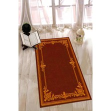 Napoli Home Dijital Baskılı Kaymaz Yıkanabilir (70X130) Hediyelik Namazlık Seccade, N-Seccade-23-Kırmızı,