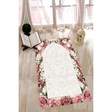 Napoli Home Dijital Baskılı Kaymaz Yıkanabilir (70X130) Hediyelik Namazlık Seccade, N-Seccade-24-Gri,