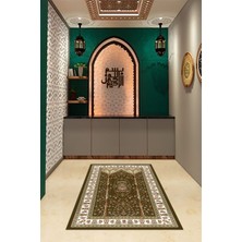 Napoli Home Dijital Baskılı Kaymaz Yıkanabilir (70X130) Hediyelik Namazlık Seccade, N-Seccade-30-Kahve,