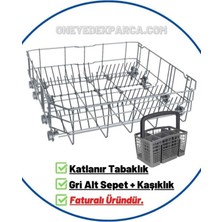 Arçelik 6551 Hı Bulaşık Makinesi Alt Sepet (Gri)