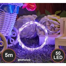 DükkanOn 5 Metre Peri LED Mor animasyonlu